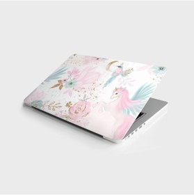 Resim Laptop Sticker Bilgisayar Notebook Pc Kaplama Etiketi Pembe At Ve 