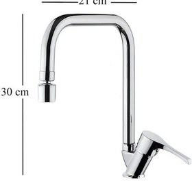 Resim Venita Safir 360 Derece Oynar Pirinç Perlatörlü Mutfak Eviye Bataryası 