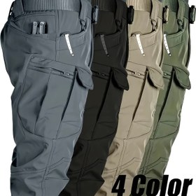 Resim Erkek Taktik Kargo Pantolonu Çoklu Cep ile - Yürüyüş, Balıkçılık ve Açık Hava Maceraları için Hafif, Dayanıklı Kumaş - Gri, Siyah, Kahverengi ve Yeşil Renklerde Bahar/Sonbahar Rahat Spor Pantolonları, Yürüyüş Pantolonları 
