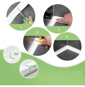 Resim Ankanorm Sızdırmazlık Bandı Banyo Mutfak Lavabo Küvet Duş Teknesi Su Geçirmez Kenar Bant (320 Cm) 