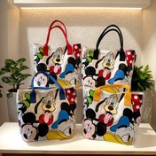 Resim Disney Büyük Kapasiteli Mickey Mouse Yeni Şirin Karakterli Kadınlar İçin Yüksek Çaplı Omuz Çantası 