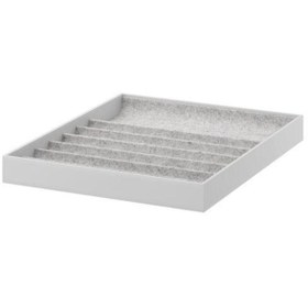 Resim IKEA Raf Içi Bölmeli Ünite Açık Gri Ölçü 40x53x5cm Takı-gözlük-saat Düzenleme Kutusu Yumuş 