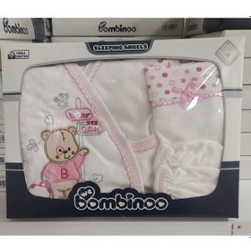 Resim Bambinoo Bambino Pembe 5 Li Zıbın Seti Hastane Çıkışı Pamuklu Pembe 