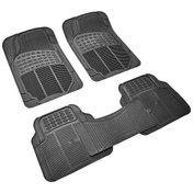 Resim TEAMCAR Pvc Paspas Bademli Siyah Üniversal 5 Parça Br5010210 