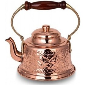 Resim Turna Bakır Maraş Demlik El İşleme Kırmızı Turna1968-1 