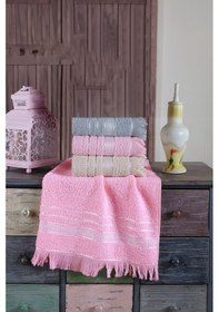 Resim Holly 3'lü El&yüz Havlu Seti Renkli 