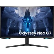 Resim Samsung 32" Odyssey Neo G7 LS32BG750NPXUF 1ms GTG 165Hz UHD Curved Gaming Monitör 