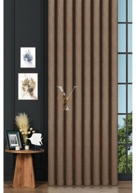 Resim Petek Fon Perde V-1011 Mocha Mocha 