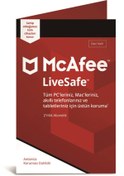 Resim McAFEE Livesafe 2 Yıl Antivirüs Programı 