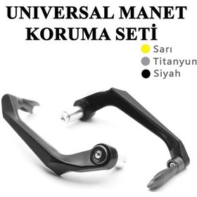 Resim Motosiklet Manet Koruma Seti Standart Model Siyah Renk 