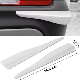 Resim caraks Tampon köşe koruyucu plastik Ultra Yumuşak Şekil Alan yapıştırmalı beyaz 6,5 cm X 35,5 cm 1 takım 