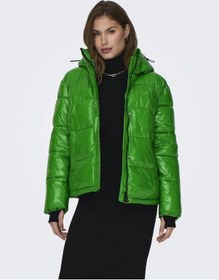 Resim Only Onlannlouis Premium Puffer Jkt Otw Kadın Mont-27626 - M Yeşil 