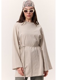 Resim Manuka Bağlama Detaylı Oversıze Tshırt Taş Taş 