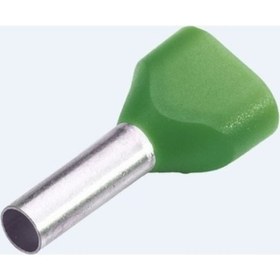 Resim İzoleli Çift Giriş Yüksük 2x2,5 Mm Gri 100 Adet 