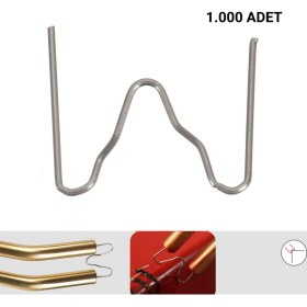 Resim Prolektro 1000 Adet 0,8 mm Dış Köşe M Tip Plastik Kaynak Zımba Teli 