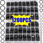 Resim 1200 adet O Halk Seti, 24 Boyutlu Nitril Kauçuk O Halk Assortment Seti, Petrol, Isı ve Yüksek Basınçlara Dayanıklı 