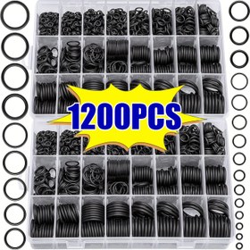 Resim 1200 adet O Halk Seti, 24 Boyutlu Nitril Kauçuk O Halk Assortment Seti, Petrol, Isı ve Yüksek Basınçlara Dayanıklı 