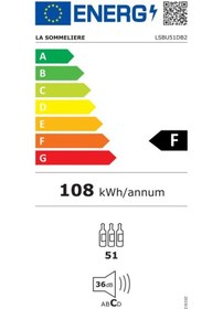 Resim La Sommeliere LSBU51DB2 Ankastre Şarap Dolabı Siyah 