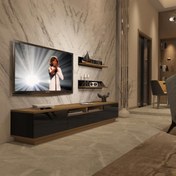 Resim Decoraktiv Trendstyle 220RS Mdf Tv Ünitesi Tv Sehpası - Pera - Siyah 