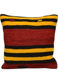 Resim Zehra Abla Halı Yeni El Dokuma Dekoratif Kilim Kırlent Yastık Kılıfı 6049 