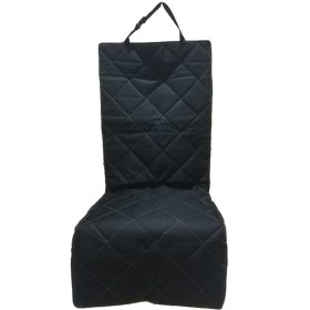 Resim Tekno Trust Siyah 1 Adet Araba Oto Araç Koltuk Kılıfı Örtüsü Sıvı Geçirmez Evcil Hayvan Kedi Köpek Ön Koltuk Ör 