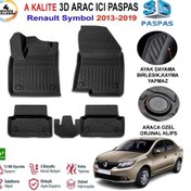 Resim Renault Symbol 3d Paspas Havuzlu Pro 2013-2019 Arası 