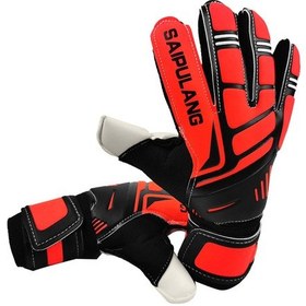 Resim Lemestar Erkek Futbol Kaleci Eldiveni Turuncu 8 Numara - Kalın Lateks Yastık, Tüm Hava Koşullarında Top Kontrolü Ve Tutuş, 360 Dizgin Wrist Desteği Turuncu 