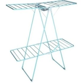 Resim Mavi Iki Katlı Çamaşır Kurutmalık - Ikiz Çamaşır Kurutma Askısı 