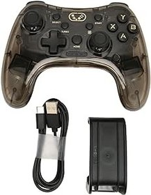 Resim 8039 kablosuz Bluetooth oyun konsolu, RGB arka plan aydınlatmalı ve 2 titreşim motorlu, entegre 800 mAh lityum pil, PS4 ve PS3 oyun konsolları için 