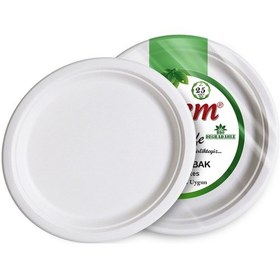 Resim Kafem Ekolojik Karton Tabak 26 cm 25 li X 5 Paket 