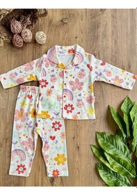 Resim Babycan Kız Bebek Pijama Somon 