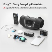 Resim Rhinowalk MJX2010BK Mechanic Series X 2L Gidon Çantası – Suya Dayanıklı, Kompakt Motor Ön Çantası 