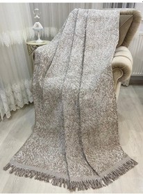 Resim Özlü Home Lüks Pamuklu Koltuk Çekyat Örtüsü Kahverengi 170x220 Çift Taraflı Terletmez Kaymaz Kahverengi 