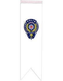 Resim Masa Üstü Kırlangıç Polis Arması Bayrağı - 8X30Cm Çift Taraflı Sa 