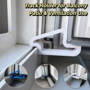 Resim 1/2 ADET Ağır Hizmet Tipi Plastik Pencere Durdurucu, Cadılar Bayramı ve Noel -Çarpışma Pencere Durdurucu ve Alt Eşik Koruyucu Ped, Veranda Kapıları, Sürgülü Cam Kapılar için Uygun - Dayanıklı Çok Fonksiyonlu Kaymaz Tasarım, Dekoratif Eşik Matı, Pencere Sınırlayıcı, Açık Tutma için Pencere 