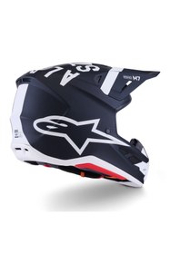 Resim Alpinestars S-M7 Dasher Off-Road Kaskı Siyah Beyaz 