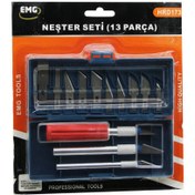 Resim Go İthalat 13 PCS NEŞTER SETİ 13 FARKLI AÇI - ŞEKİLLİ UÇ 3 FARKLI KALINLIK - AĞIZLIKLI METAL SAP (5250) 