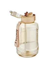 Resim Shotay Medium Barrel Su Matarası Tritan Geniş Krem 1600ml Krem 