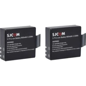 Resim Gplus SJCAM SJ4000 SJ5000 Elite M10 Aksiyon Kamera 900 mAh İkili Yedek Batarya Pakedi 