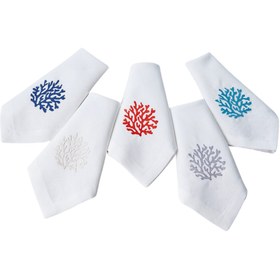 Resim Coral Leke Tutmaz Keten Peçete 45x45 cm Gold (2'li Set) - 2 Adet 45x45 cm 