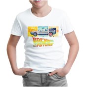 Resim Back To The Future 1955-1985-2015 Beyaz Çocuk Tshirt 