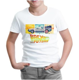 Resim Back To The Future 1955-1985-2015 Beyaz Çocuk Tshirt 
