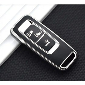 Resim Honda Pcx 2021 Ve 2025+ Model Uyumlu Anahtar Kılıfı Siyah/gümüş Forza Için Uymaz 2.resime Bakınız 