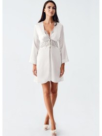 Resim İmaj 4010 Ekru Renk Saten 6lı Çeyizlik Set Ekru 