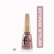 Resim Flormar Star Shine Yoğun Pigmentli Metalik Görünümlü Oje 020 Pink Gift 