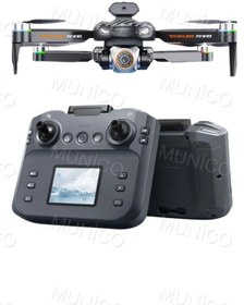 Resim Munico Engel Kaçınma Katlanabilir Rc Video Kayıt Drone DJE Drone Profesyonel HD Çift Kamera Ekran 