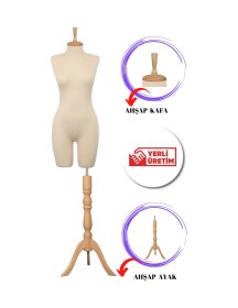 Resim Pantolon Giyebilen 40 Beden Vitrin Amaçlı Terzi Mankeni Vitrin Mankeni İğne Batmaz 