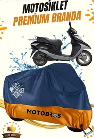 Resim Motobros Motosiklet Honda Spacy Lüx Premium Paraşüt Kumaşı Branda Su Geçirmez Ömürlük Kullanım 