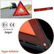 Resim Katlanabilir Kutulu Üçgen Reflektör - Uyarı Reflektörü 
