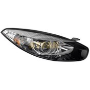 Resim Sol Far Lambası Motorlu Siyah Cerceve Renault Fluence 20132016 